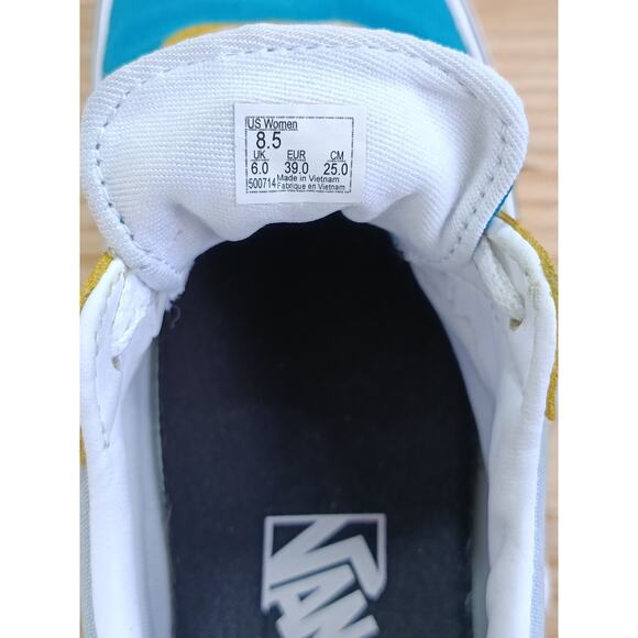 Vans Ward Color Block Low Skate Shoes Skateboarding Canvas Womens Size 8.5 - Picture 10 of 11